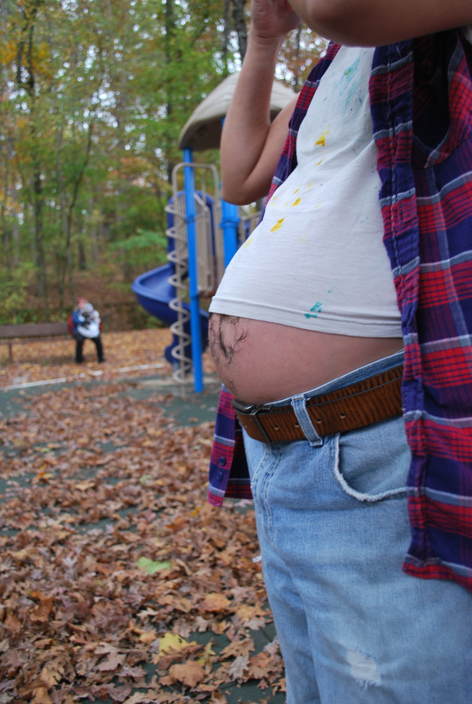 Best Hairy Pregnant Beer Belly I’ve ever Seen.